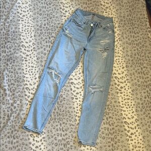 American Eagle Outfitters Blue Skinny Jeans Distressed
